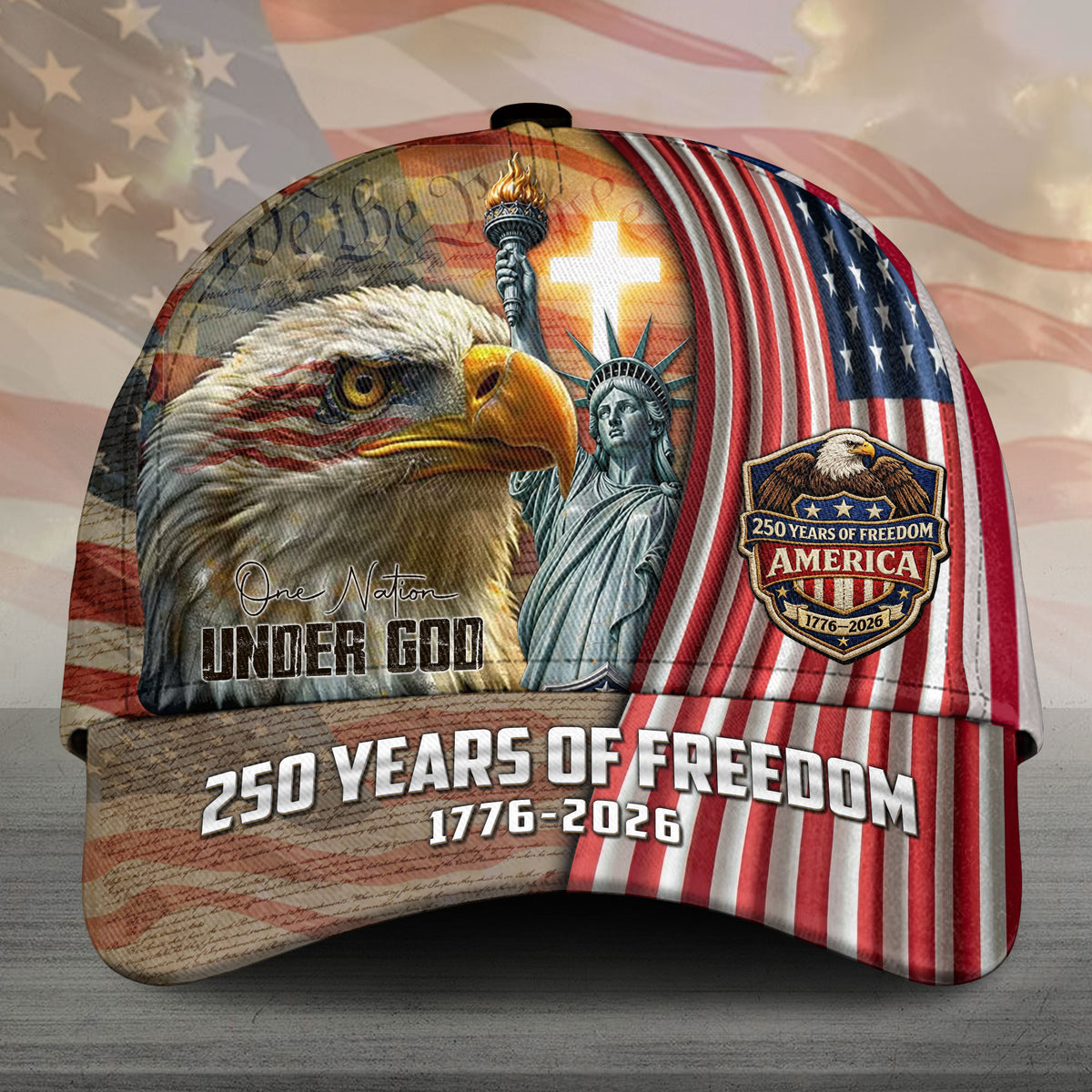 250 Years of America DMHA12809 Hat over full print