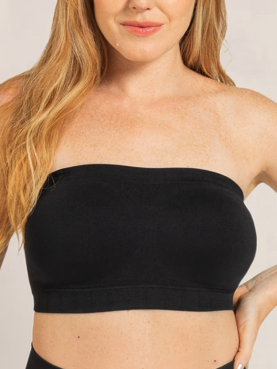 ⛱️Last Day Special Price $23.99!!🤩🔥Convertible Strapless Bandeau Bra with Wireless Comfort, Anti-Slip Grip & Removable Straps