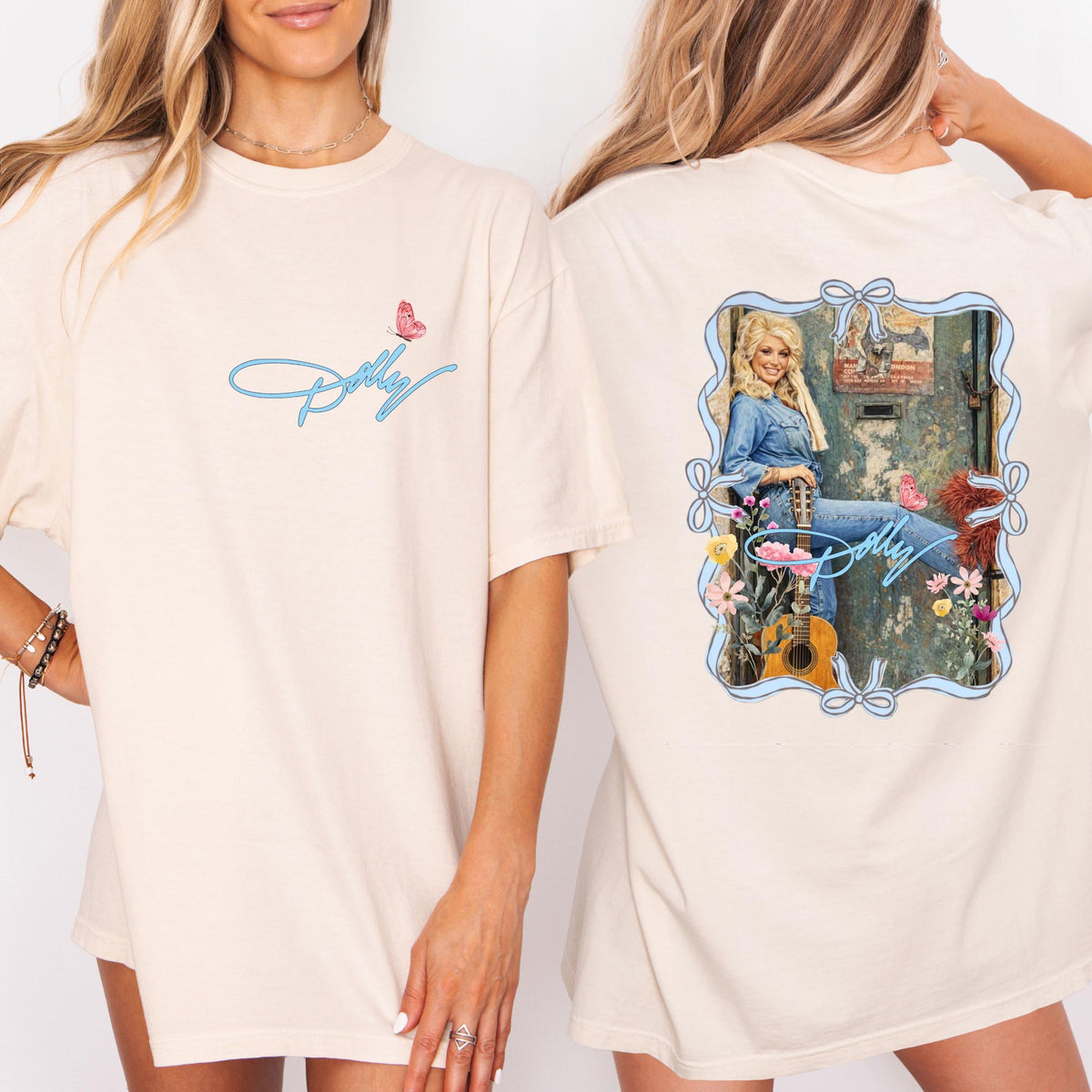 Dolly Parton Pocket & Back Bright Shirt, Country Music Graphic Tee, Dolly Parton Memorial Shirt 686074