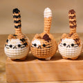 Crochet Mini Cat Keychain, Crochet Cat Stuffed Animal, Cute Gift for Cat Lovers 683933