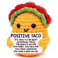 Positive Taco Crochet, Handmade Crochet Taco, Crochet Emotional Support Positive Taco, Gift for Him, Gift For Her 683935
