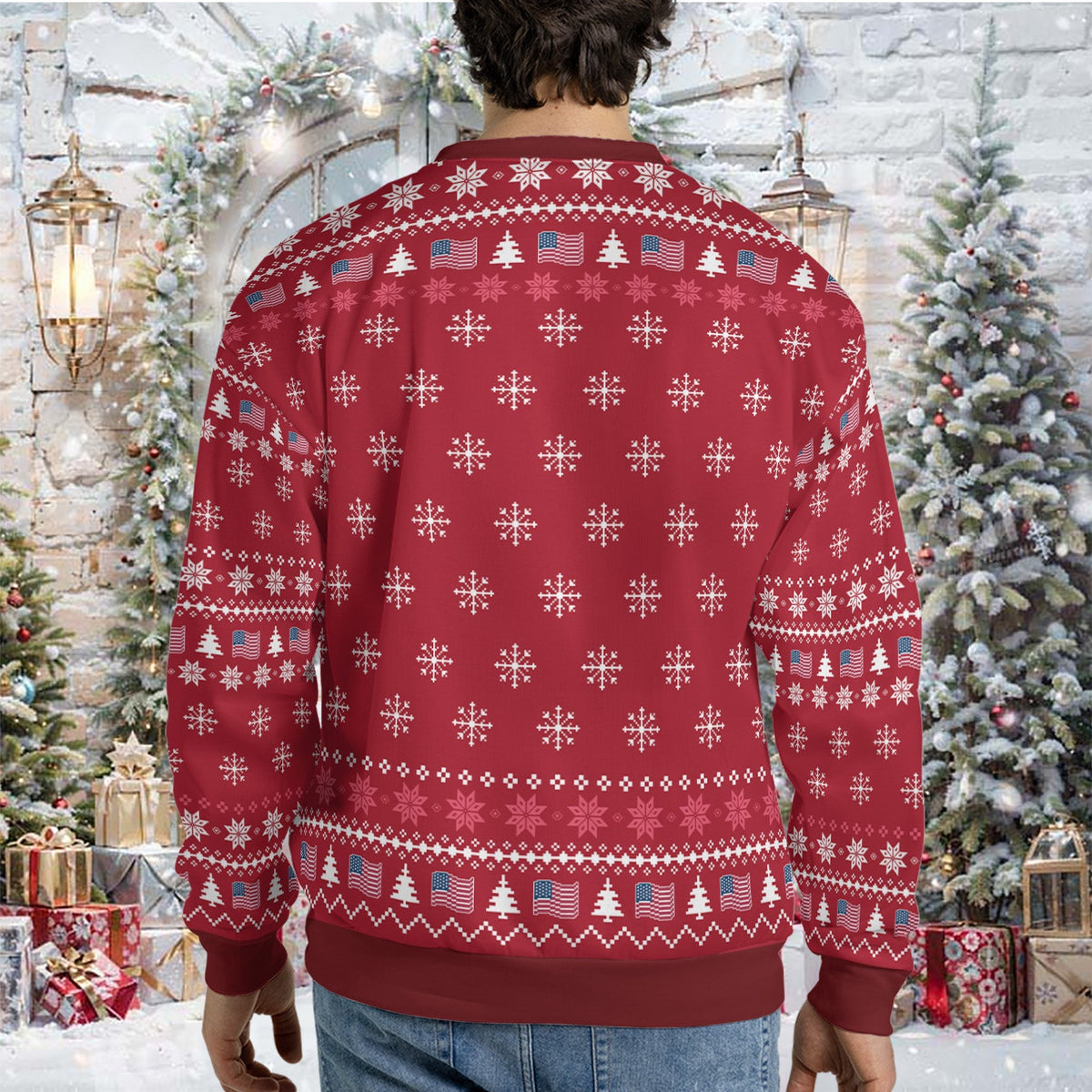 Really Great Christmas Sweater Trump Ugly Sweater | Funny Trump All-Over-Printed Sweatshirt | Christmas Gift For Trump Supporters 683558 – GOP