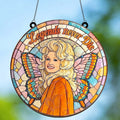 Dolly Parton Memorial Stained Glass Suncatcher, Country Music Tribute, Legends Never Die Fan Gift 686123