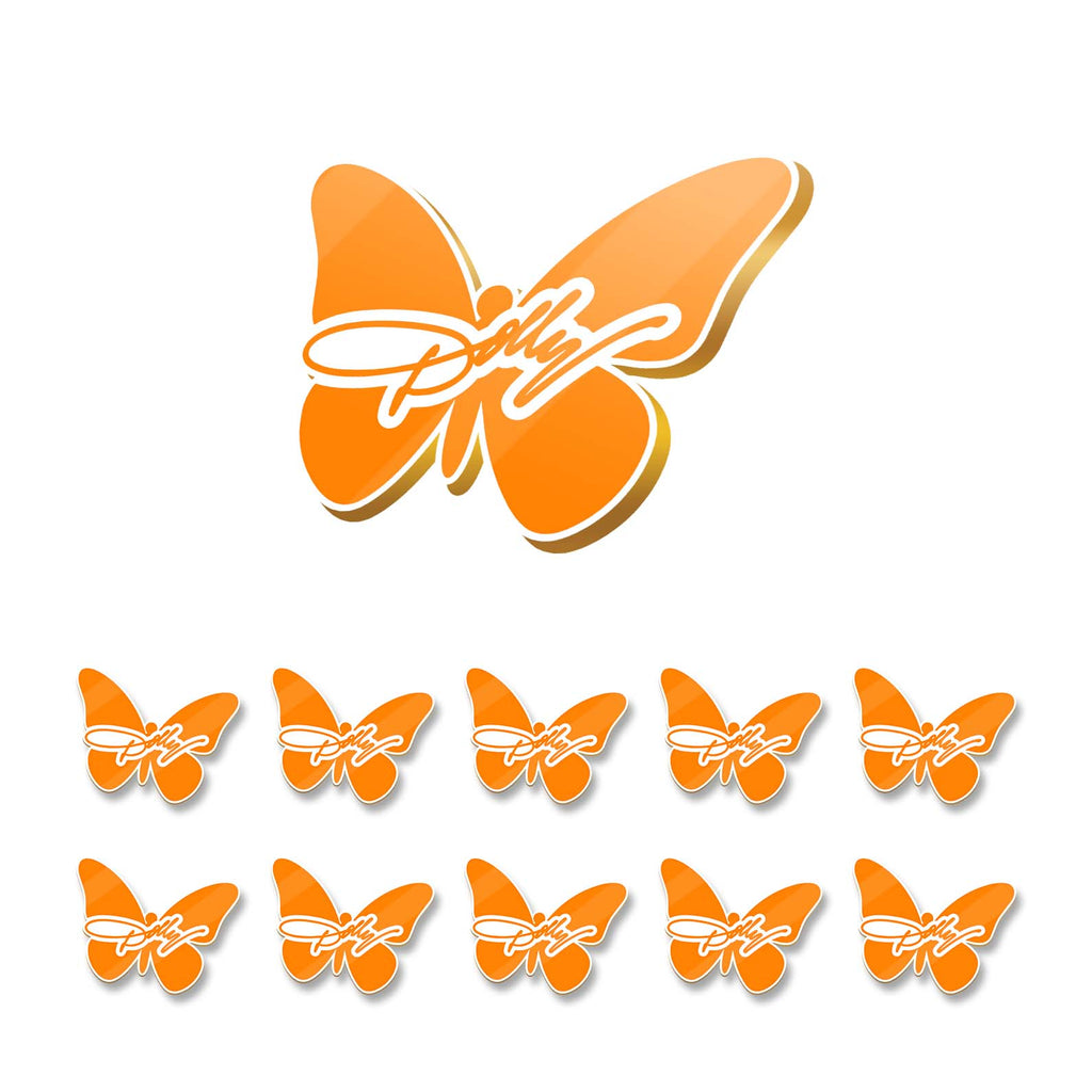 Dolly Orange Butterfly Lapel Pin, Country Music Memorial Pins, Dolly Parton Fan Gift 686125