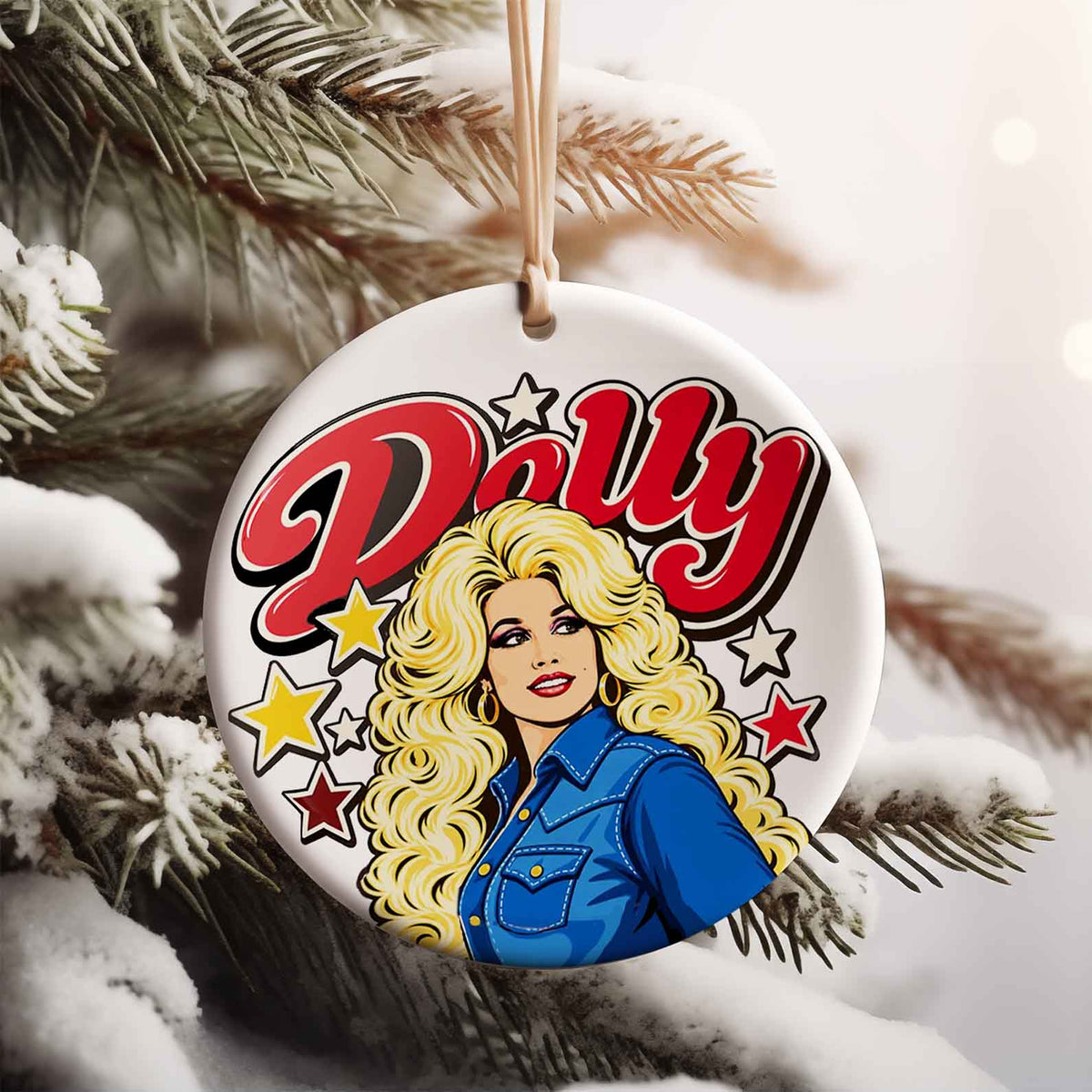 Dolly Parton Memorial Ceramic Ornament, Always Love You Country Music Christmas Ornament, Dolly Fan Gift 686176