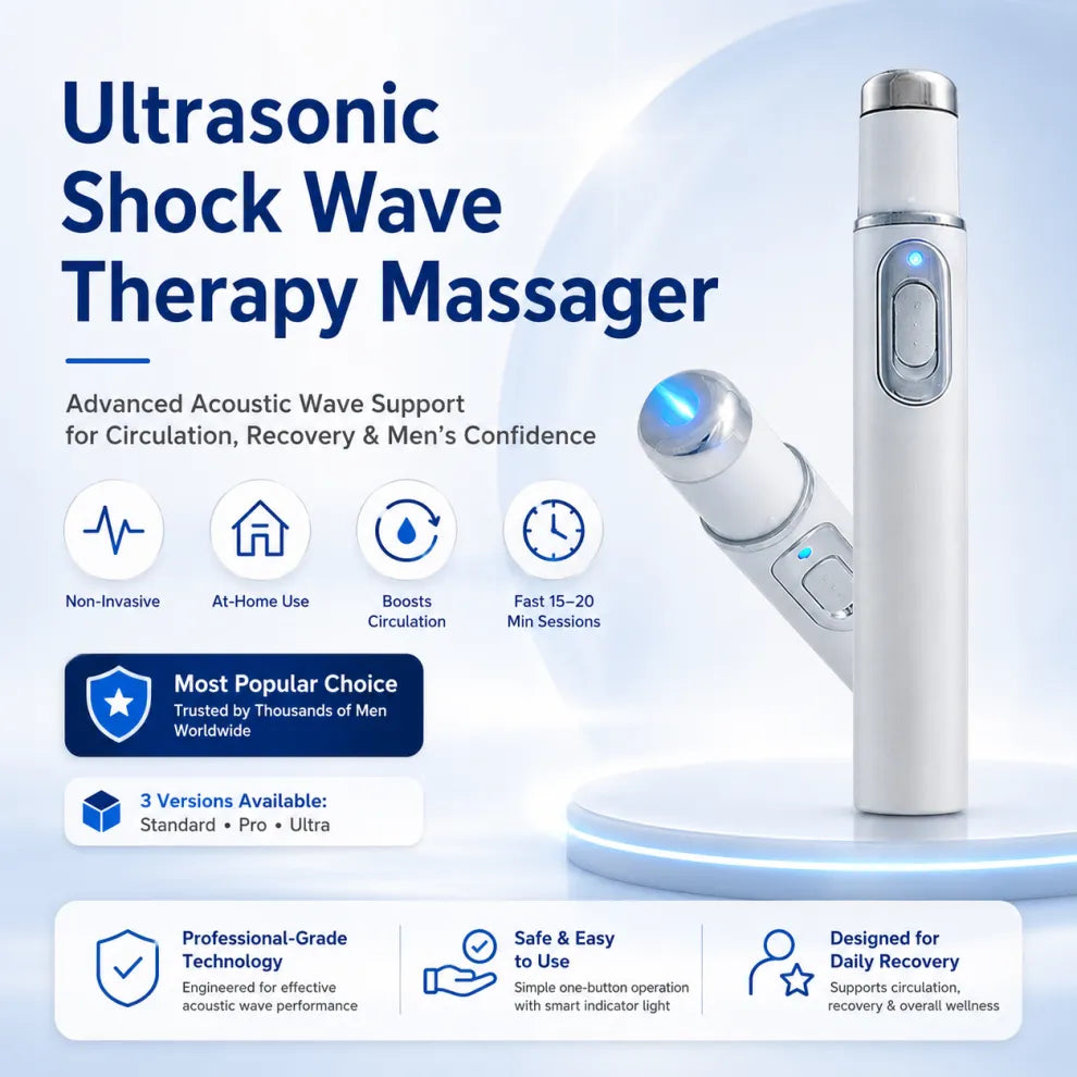2026 New Advanced Acoustic Shockwave Therapy Device | Male Wellness & Muscle‑Joint Pain Relief