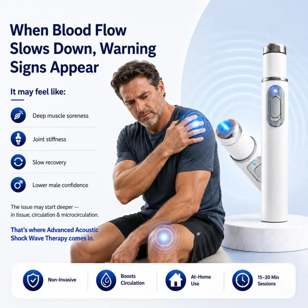 2026 New Advanced Acoustic Shockwave Therapy Device | Male Wellness & Muscle‑Joint Pain Relief