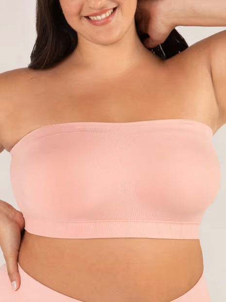 ⛱️Last Day Special Price $23.99!!🤩🔥Convertible Strapless Bandeau Bra with Wireless Comfort, Anti-Slip Grip & Removable Straps