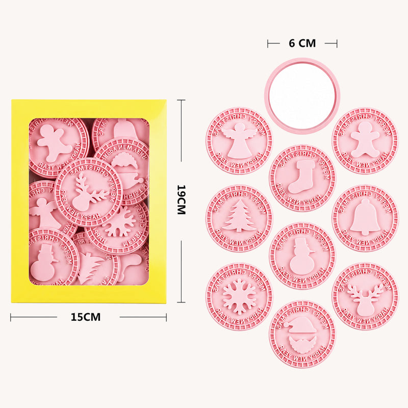 🍪Set di stampi per biscotti 3D natalizi con ripieno