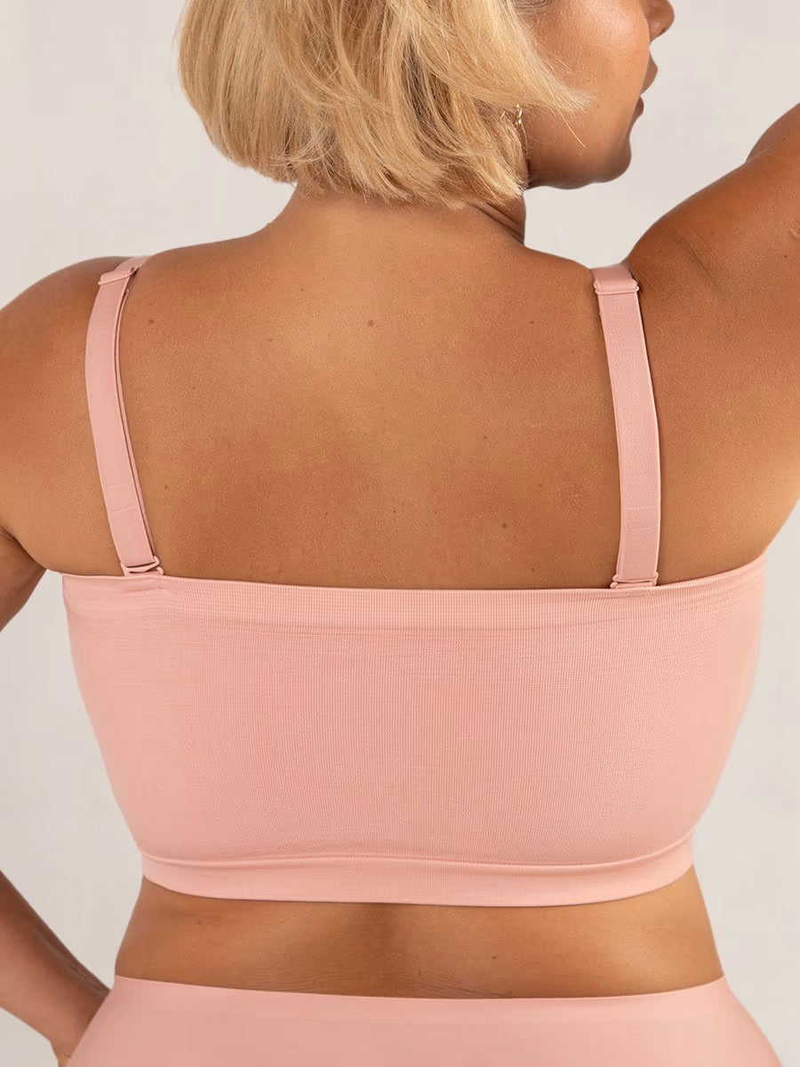 ⛱️Last Day Special Price $23.99!!🤩🔥Convertible Strapless Bandeau Bra with Wireless Comfort, Anti-Slip Grip & Removable Straps