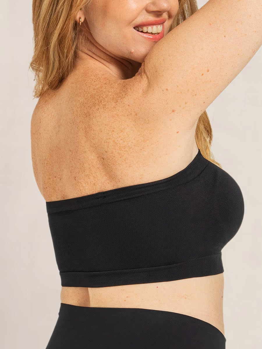 ⛱️Last Day Special Price $23.99!!🤩🔥Convertible Strapless Bandeau Bra with Wireless Comfort, Anti-Slip Grip & Removable Straps