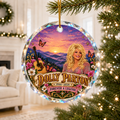 Dolly Parton Memorial Glass Ornament, 1946–2026 Country Music Tribute, Christmas Keepsake Gift for Dolly Fans 686093