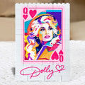 Queen Of Hearts Dolly Parton Memorial Building Blocks, Retro Country Legend Keepsake 686163