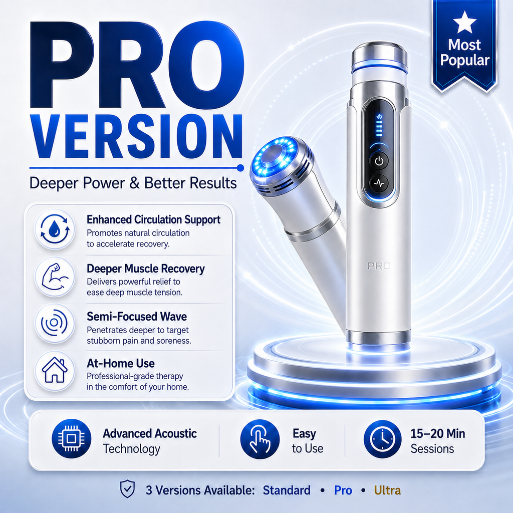 2026 New Advanced Acoustic Shockwave Therapy Device | Male Wellness & Muscle‑Joint Pain Relief
