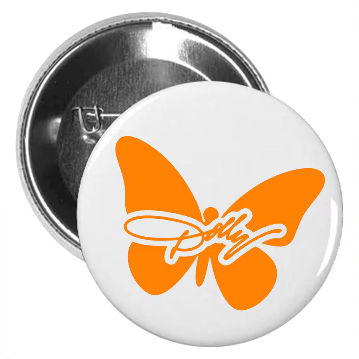Dolly Orange Butterfly Lapel Pin, Country Music Memorial Pins, Dolly Parton Fan Gift 686125