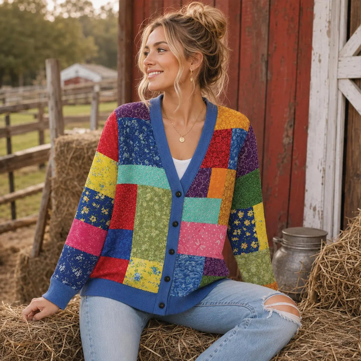Dolly Parton Many Colors Memorial Cardigan, Country Music Patchwork Cardigan, Colorful Cardigan for Women 686297 WFD