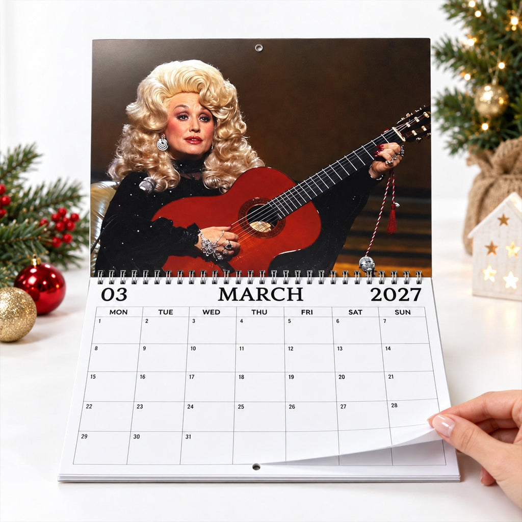 Dolly Parton 2027 Wall Calendar, Country Music Photo Calendar, Dolly Fan Gift, Western Cowgirl Decor 686246 WFD