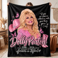 Dolly Parton Inspired Blanket, Pink Western Cowgirl Home Decor, Dolly Parton Fan Gift 686252