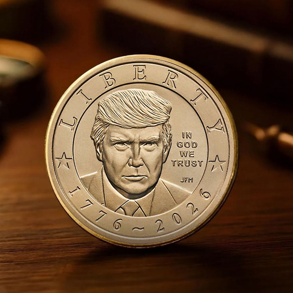 Trump One Dollar 250th Anniversary Commemorative Coin, Donald Trump $1 Coin, Patriotic USA Gift 686132