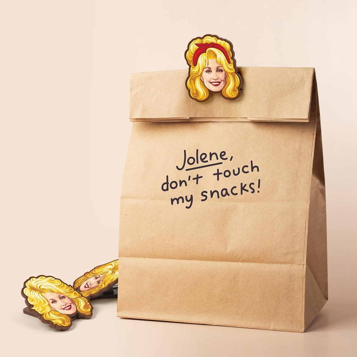 Dolly Parton Bag Clips Set of 4, Dolly-Inspired Iconic Hairstyle Food Storage Clips, Country Music Fan Gift 686183