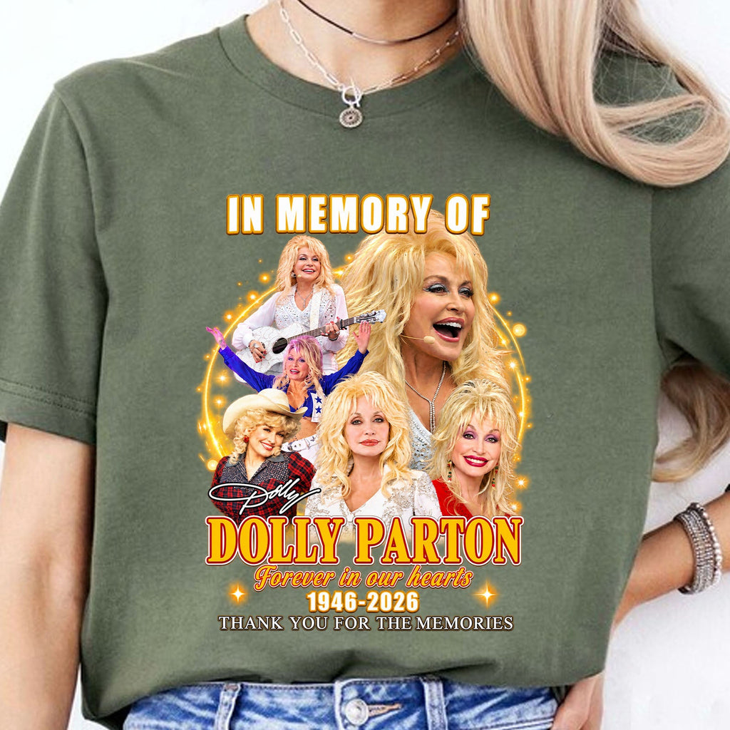 Dolly Parton Memorial Shirt, Forever in Our Hearts 1946–2026 T-Shirt, Country Music Tribute Tee 686043