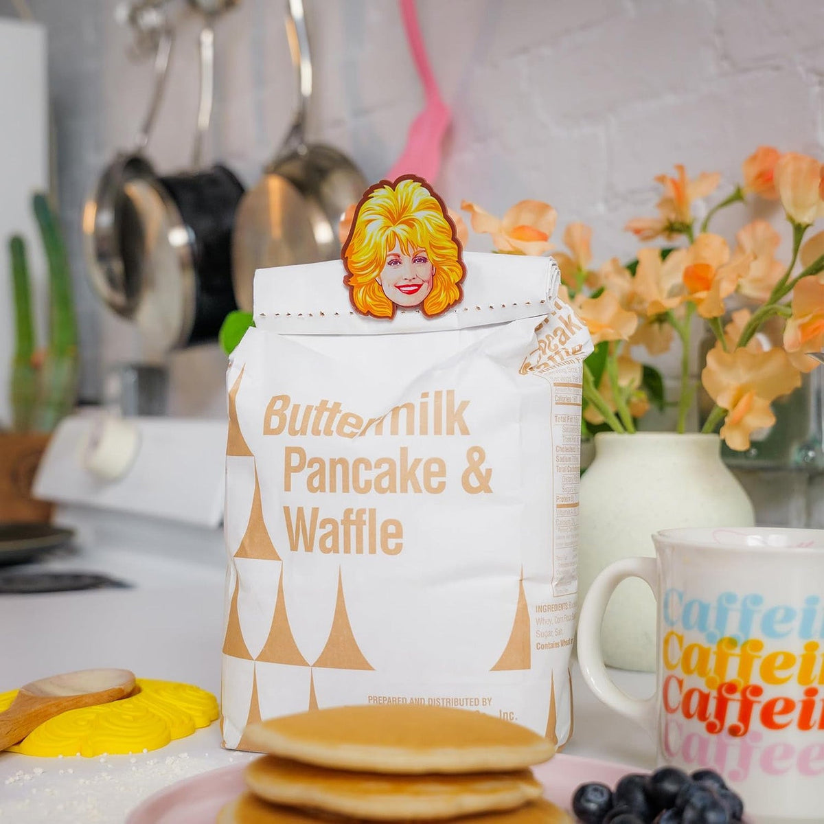 Dolly Parton Bag Clips Set of 4, Dolly-Inspired Iconic Hairstyle Food Storage Clips, Country Music Fan Gift 686183
