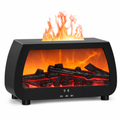 🔥 Kamin-Luftbefeuchter mit Flammeneffekt & Aroma-Diffusor – automatische Duftabgabe, für ätherische Öle